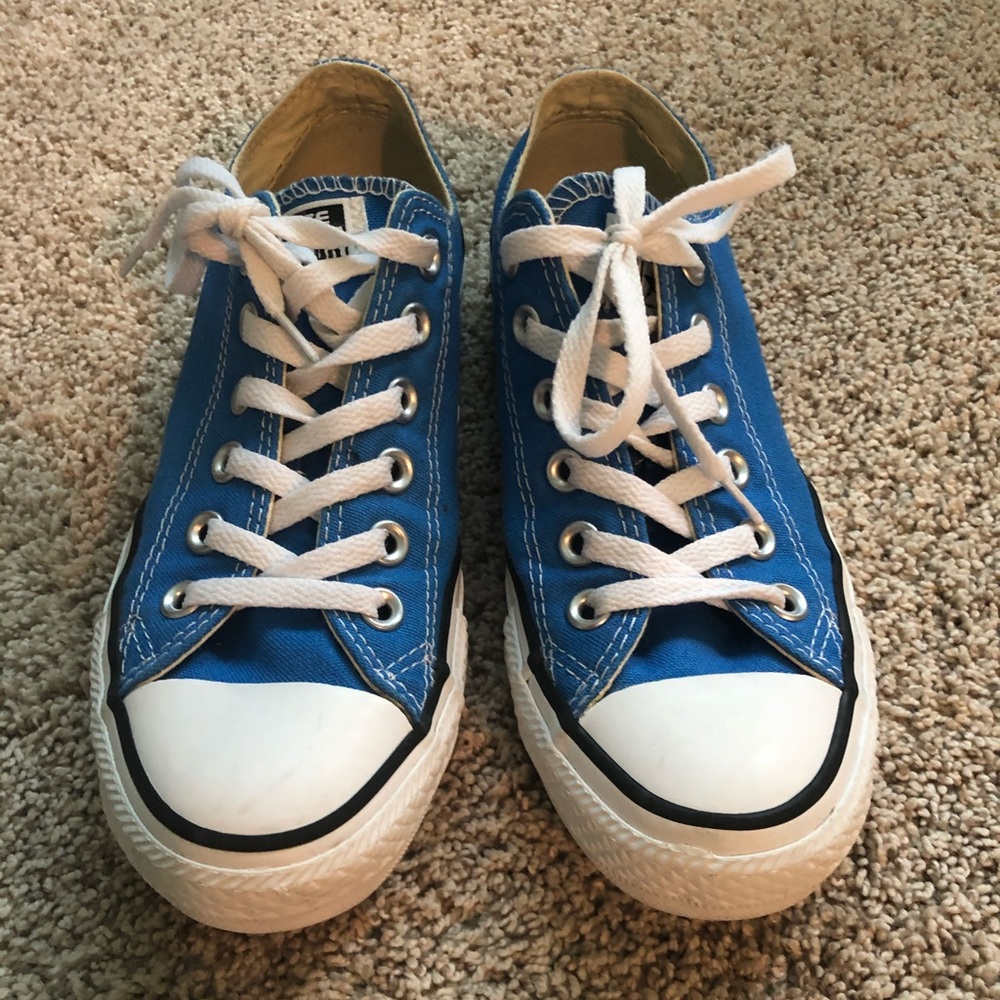Blue Low Top Converse